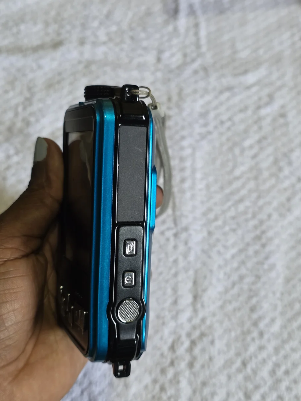 Compact Blue Digital Camera - Portable Point & Shoot